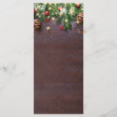 素朴なクリスマスホリデーディナーパーティー メニュー (裏面)