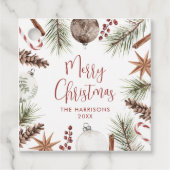 素朴なクリスマス フェイバータグ (正面)