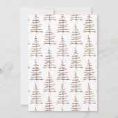 素朴なクリスマス ホリデーパーティー 招待状 (裏面)