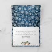 素朴なクリスマス 5枚の写真を使ったグリーティングカード シーズンカード (内部)