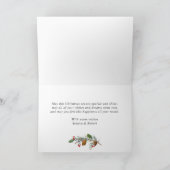 素朴なクリスマス 5枚の写真を使ったグリーティングカード シーズンカード (内部)