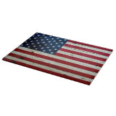 素朴なクールで動揺してな米国旗木 カッティングボード (角)
