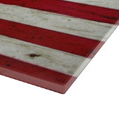 素朴なクールで動揺してな米国旗木 カッティングボード (角)