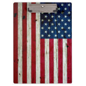 素朴なクールで動揺してな米国旗木 クリップボード (正面)