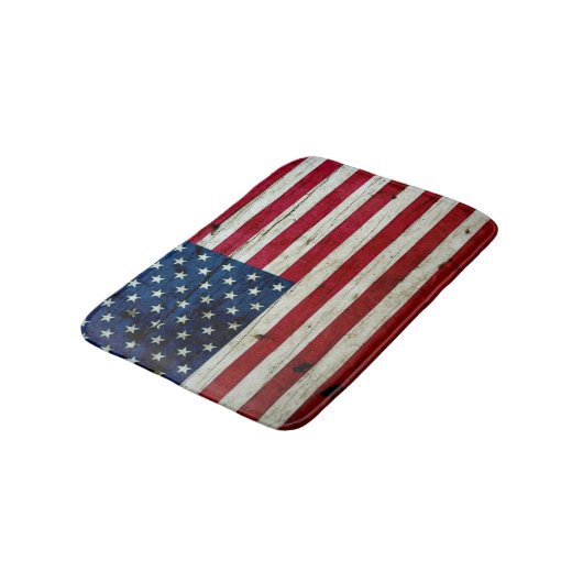 素朴なクールで動揺してな米国旗木 バスマット (アングル)