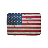 素朴なクールで動揺してな米国旗木 バスマット (正面)