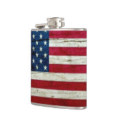 素朴なクールで動揺してな米国旗木 フラスク (左)