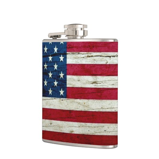 素朴なクールで動揺してな米国旗木 フラスク (左)