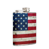 素朴なクールで動揺してな米国旗木 フラスク (右)