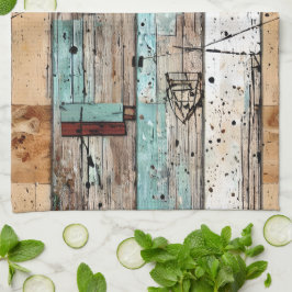 素朴なクールウィードキャビンスタイル キッチンタオル