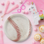 素朴なクール野球スポーツチームモダン ペーパープレート (パーティー)