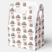 素朴なコーポレートビジネスロゴのクリスマス フェイバーボックス (オープン)