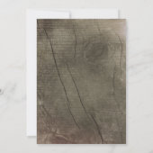 素朴なゴールドグリッター ライト ウッド 婚約パーティー (裏面)