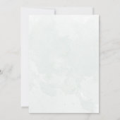 素朴なサテングリーンとユーカリの水彩ウェディング 招待状 (裏面)