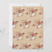 素朴なサンクスギビング・サンクスギビングパーティーのお誘い 招待状 (裏面)