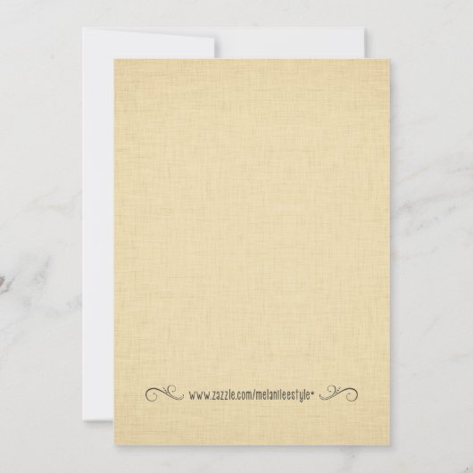 素朴なサーカスのテントの誕生日のパーティの招待状 招待状 (裏面)