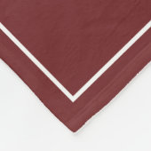 素朴なシカの(雄ジカの)枝角のモノグラムのクランベリーの赤 フリースブランケット (角)