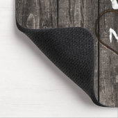 素朴なシカの(雄ジカの)枝角及び切り分けられたハートの国 マウスパッド (コーナー)