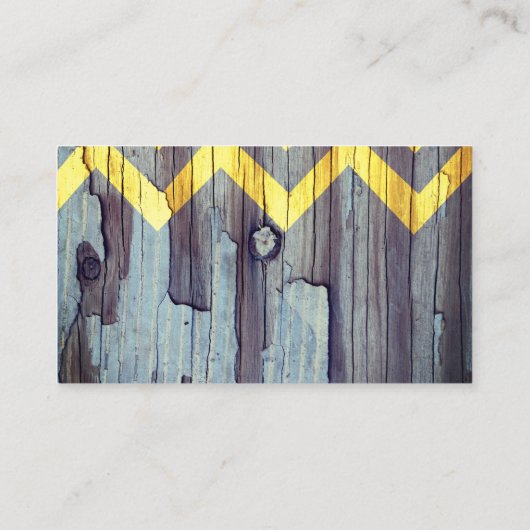 素朴なシックカスタムなシェブロンの名刺テンプレート 名刺 (裏面)