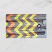 素朴なシックカスタムなシェブロンの名刺テンプレート 名刺 (正面)