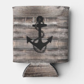 素朴なシック航海のいかり | 缶クーラー (正面)