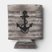 素朴なシック航海のいかり | 缶クーラー (裏面)