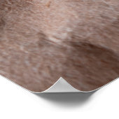 素朴なシワシワの紙 ポスター (角)