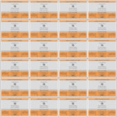 素朴なジャー、容器 灰 オレンジ 製品ラベル シール (正面)