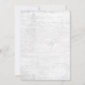 素朴なスイカズラのガーデンウェディング ブライダルシャワー 招待状 (裏面)