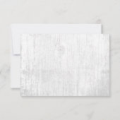 素朴なスキュレント花の農村式場の披露宴 招待状 (裏面)