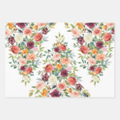 素朴なスタイリッシュな花束 ラッピングペーパーシート (正面3)