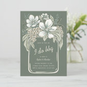 素朴なスタイルの BBQ カップルシャワー招待状 招待状 (スタンド正面)