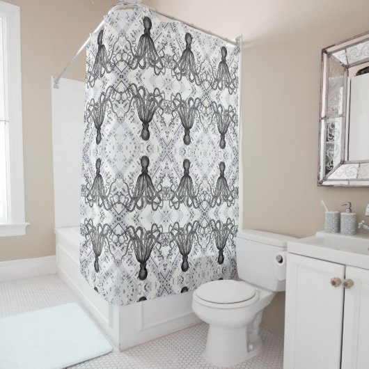 素朴なスチームパンク航海のモダンヴィンテージ シャワーカーテン (インサイチュ)