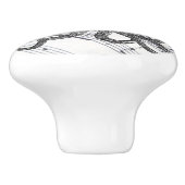 素朴なスチームパンク航海のモダンヴィンテージ セラミックノブ (側面)