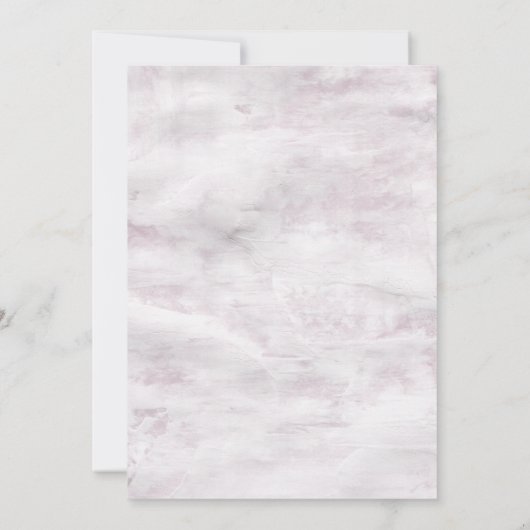 素朴なステンシルボタントリーウェディング 招待状 (裏面)