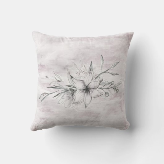 素朴なステンシルボ結婚タン永遠の枕 クッション (裏面)