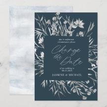 素朴なステンシル植物のデザイン  日付を変更する