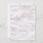 素朴なステンシル植物モチーフのエレガントなウェディング 招待状 (裏面)