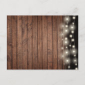 素朴なストリングライトとグリーンが美しい洗礼招待状 インビテーションポストカード (裏面)