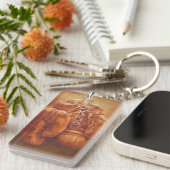 素朴なスポーツ|のボクシンググラブ キーホルダー (正面右)