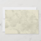 素朴なタイプライターはブライダルシャワー招待状を調整します 招待状 (裏面)