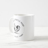 素朴なタイプライター家族の農場モノグラム コーヒーマグカップ (正面左)