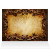 素朴なタイポグラフィ西部の田舎の結婚式 (内部横(上))