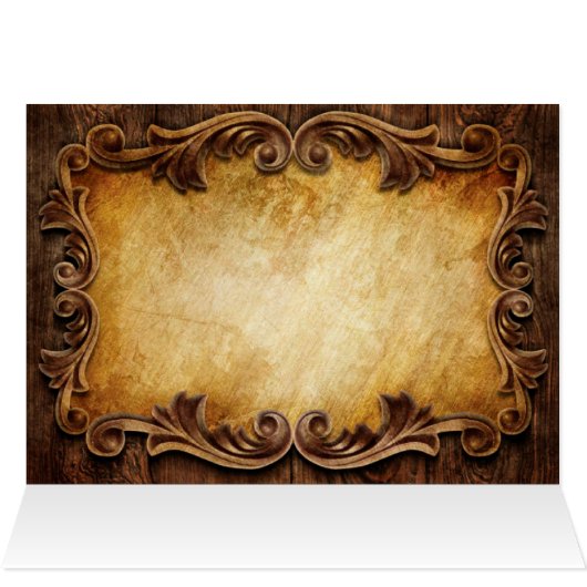 素朴なタイポグラフィ西部の田舎の結婚式 (内部横(上))