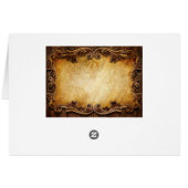 素朴なタイポグラフィ西部の田舎の結婚式 (裏面横)