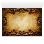 素朴なタイポグラフィ西部の田舎の結婚式 (内部横(下))