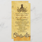 素朴なタコビーチ結婚式計画 プログラム (正面/裏面)