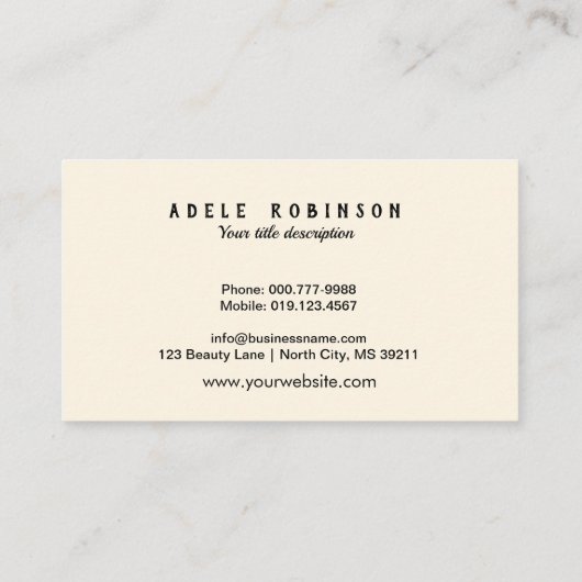 素朴なターコイズの木製の貝殻のショッキングピンクのヒトデ 名刺 (裏面)