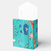 素朴なターコイズ色の木材 & 海の仲間たち ファンタジー フェイバーボックス (オープン)