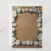 素朴なダイシーのランタン 招待状 (裏面)